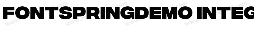 FONTSPRINGDEMO IntegralCFExtraBoldI字体转换